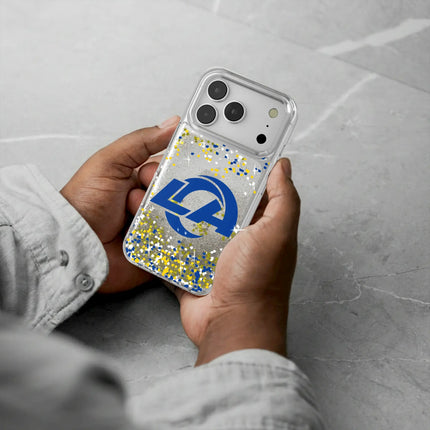 Los Angeles Rams Confetti Glitter Phone Case for Apple iPhone