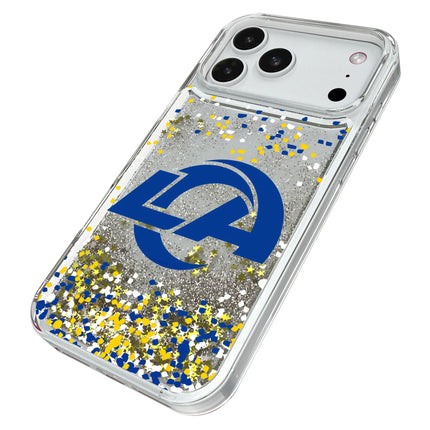 Los Angeles Rams Confetti Glitter Phone Case for Apple iPhone