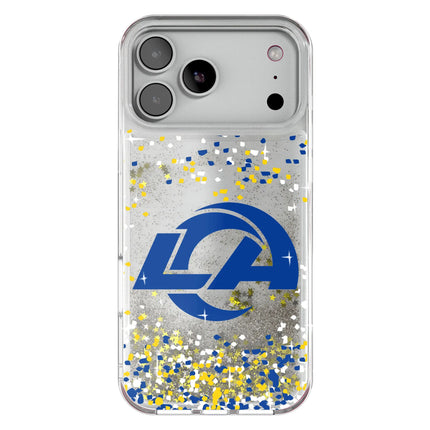 Los Angeles Rams Confetti Glitter Phone Case for Apple iPhone