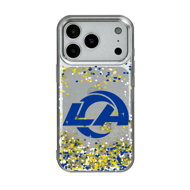 Los Angeles Rams Confetti Glitter Phone Case for Apple iPhone