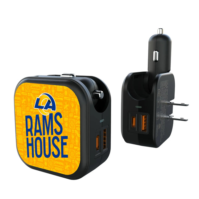 Los Angeles Rams Deco 2 in 1 USB A/C Charger