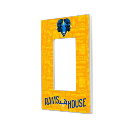 Los Angeles Rams Deco Hidden-Screw Light Switch Plate