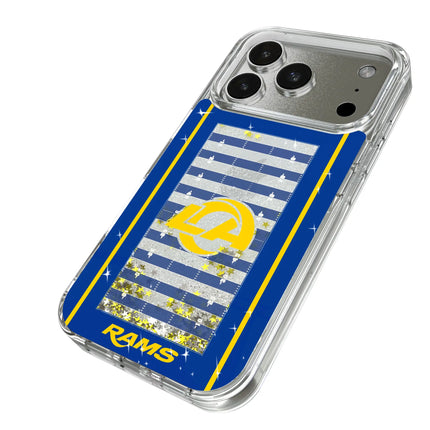 Los Angeles Rams Field Glitter Phone Case for Apple iPhone