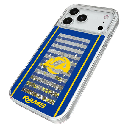 Los Angeles Rams Field Glitter Phone Case for Apple iPhone