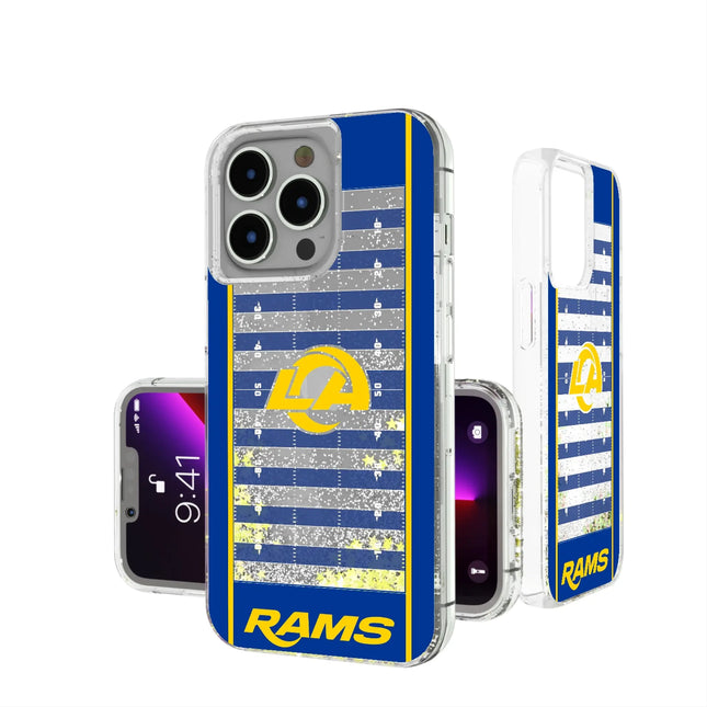 Los Angeles Rams Field Glitter Phone Case for Apple iPhone