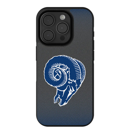 Los Angeles Rams Historic Collection Linen Bump Phone Case for Apple iPhone