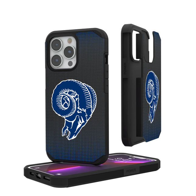 Los Angeles Rams Historic Collection Linen Rugged Phone Case for Apple iPhone