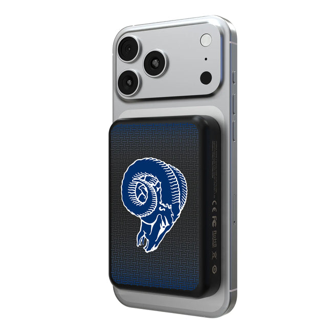 Los Angeles Rams Historic Collection Linen Wireless Mag Power Bank