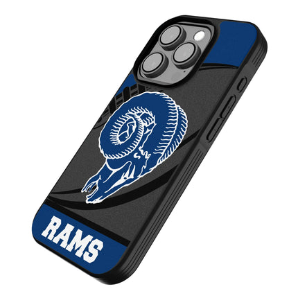 Los Angeles Rams Historic Collection Passtime Bump Phone Case for Apple iPhone