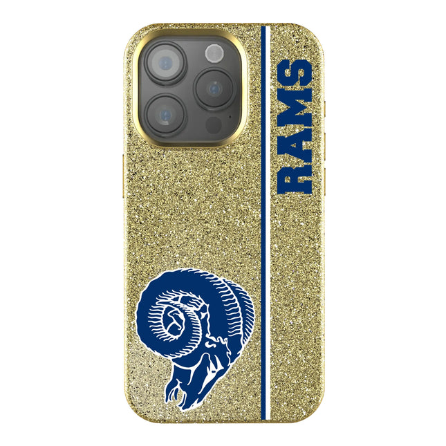 Los Angeles Rams Historic Collection Sidebar Bling Phone Case for Apple iPhone