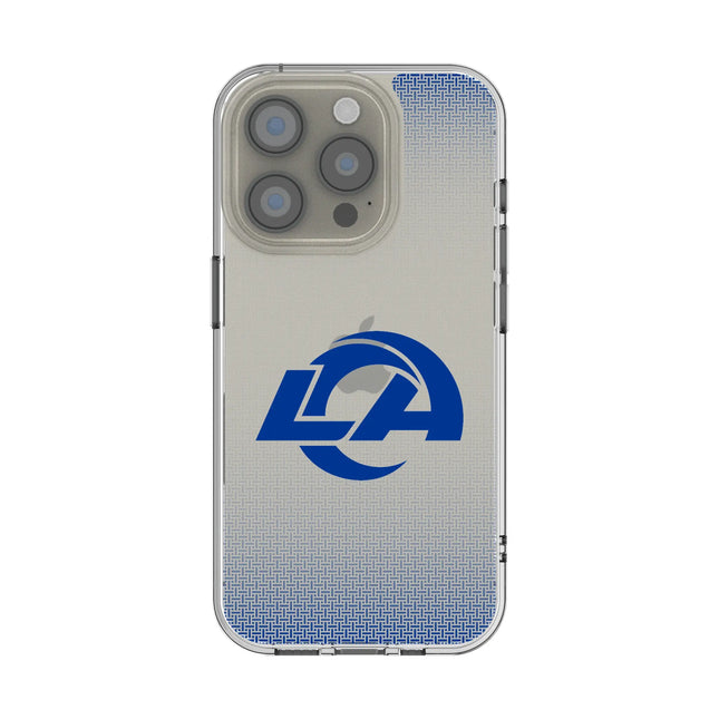 Los Angeles Rams Linen Clear Phone Case for Apple iPhone