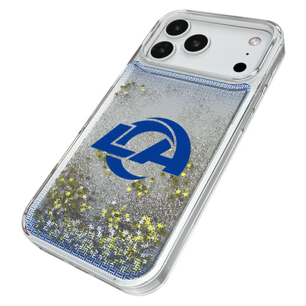 Los Angeles Rams Linen Glitter Phone Case for Apple iPhone