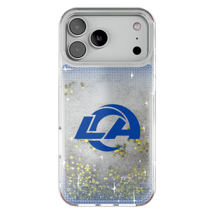 Los Angeles Rams Linen Glitter Phone Case for Apple iPhone