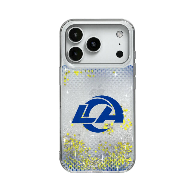 Los Angeles Rams Linen Glitter Phone Case for Apple iPhone