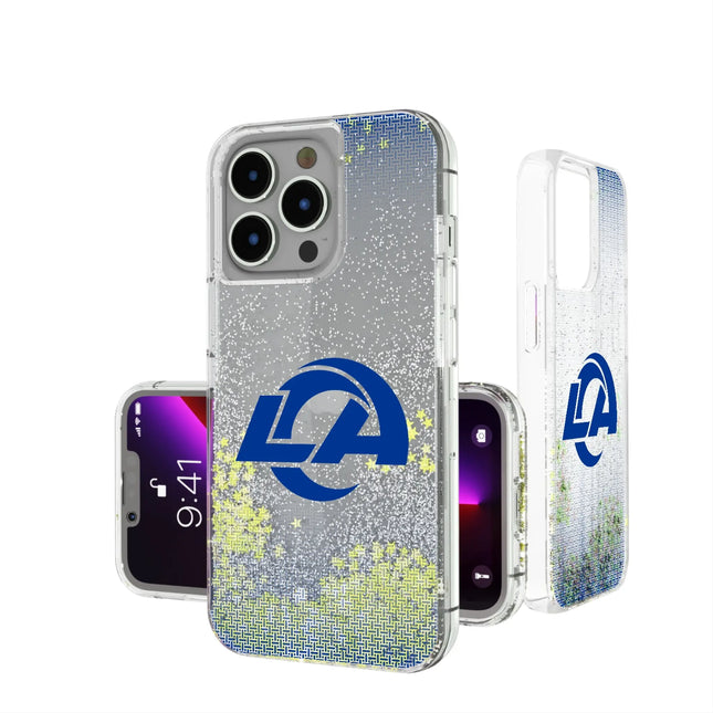 Los Angeles Rams Linen Glitter Phone Case for Apple iPhone