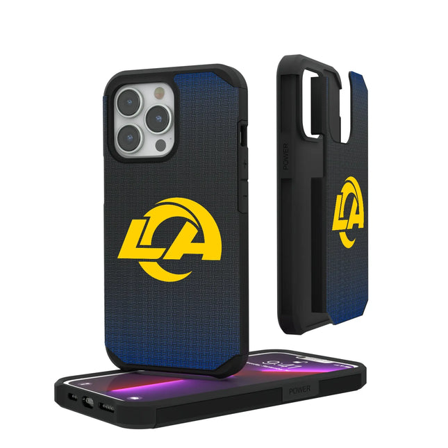 Los Angeles Rams Linen Rugged Phone Case for Apple iPhone