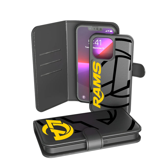 Los Angeles Rams Monocolor Tilt Wallet Phone Case for Apple iPhone