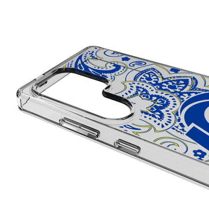 Los Angeles Rams Paisley Clear Phone Case for Samsung Galaxy