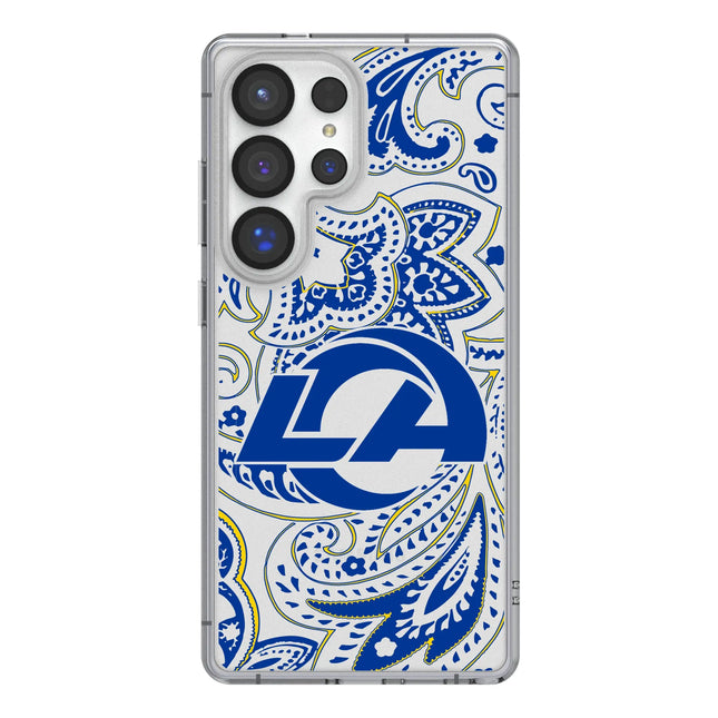 Los Angeles Rams Paisley Clear Phone Case for Samsung Galaxy