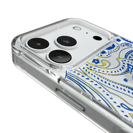 Los Angeles Rams Paisley Glitter Phone Case for Apple iPhone