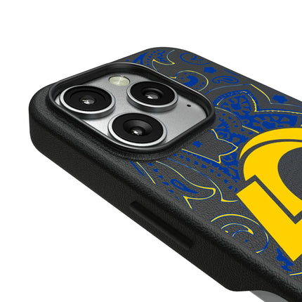 Los Angeles Rams Paisley MagSafe Compatible Phone Case for Apple iPhone