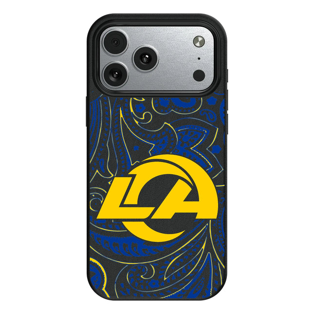 Los Angeles Rams Paisley MagSafe Compatible Phone Case for Apple iPhone