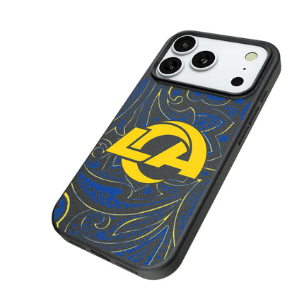 Los Angeles Rams Paisley MagSafe Compatible Phone Case for Apple iPhone