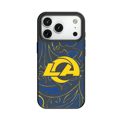 Los Angeles Rams Paisley MagSafe Compatible Phone Case for Apple iPhone