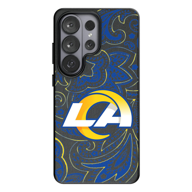 Los Angeles Rams Paisley MagSafe Compatible Phone Case for Samsung Galaxy 26 Series