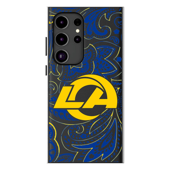 Los Angeles Rams Paisley MagSafe Compatible Phone Case for Samsung Galaxy