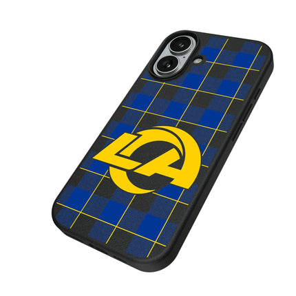 Los Angeles Rams Plaid MagSafe Compatible Phone Case for Apple iPhone