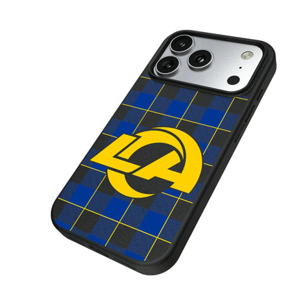 Los Angeles Rams Plaid MagSafe Compatible Phone Case for Apple iPhone