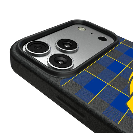 Los Angeles Rams Plaid MagSafe Compatible Phone Case for Apple iPhone