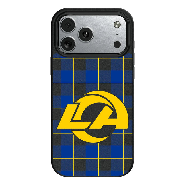 Los Angeles Rams Plaid MagSafe Compatible Phone Case for Apple iPhone