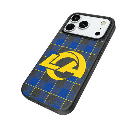 Los Angeles Rams Plaid MagSafe Compatible Phone Case for Apple iPhone
