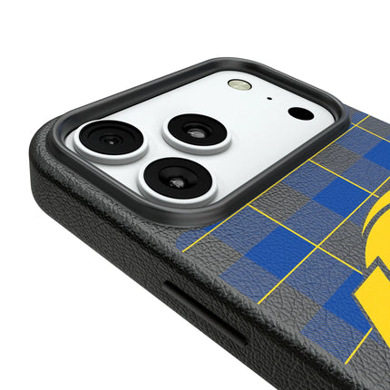 Los Angeles Rams Plaid MagSafe Compatible Phone Case for Apple iPhone