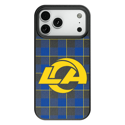 Los Angeles Rams Plaid MagSafe Compatible Phone Case for Apple iPhone
