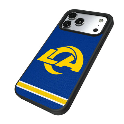 Los Angeles Rams Stripe Bump Phone Case for Apple iPhone