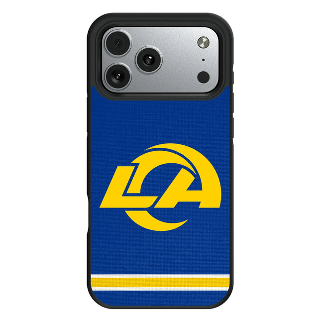 Los Angeles Rams Stripe Bump Phone Case for Apple iPhone