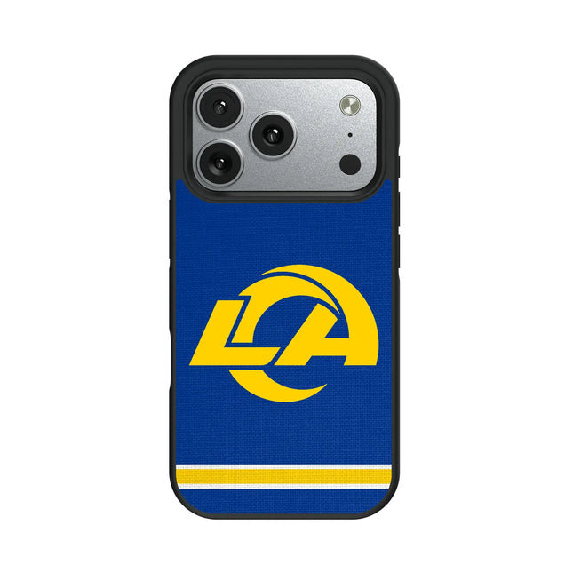 Los Angeles Rams Stripe Bump Phone Case for Apple iPhone
