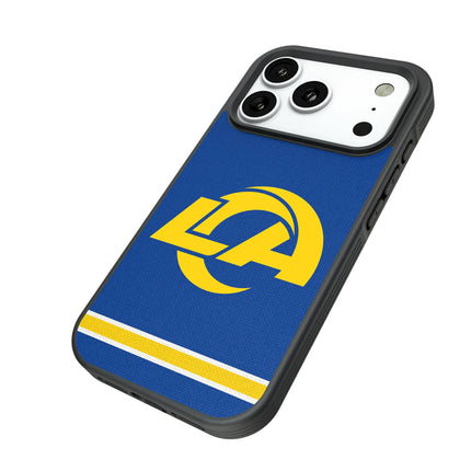 Los Angeles Rams Stripe Bump Phone Case for Apple iPhone