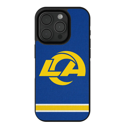 Los Angeles Rams Stripe Bump Phone Case for Apple iPhone