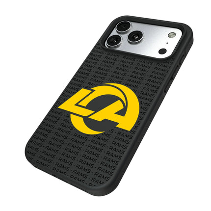 Los Angeles Rams Text Backdrop Bump Phone Case for Apple iPhone