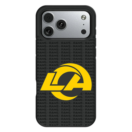 Los Angeles Rams Text Backdrop Bump Phone Case for Apple iPhone