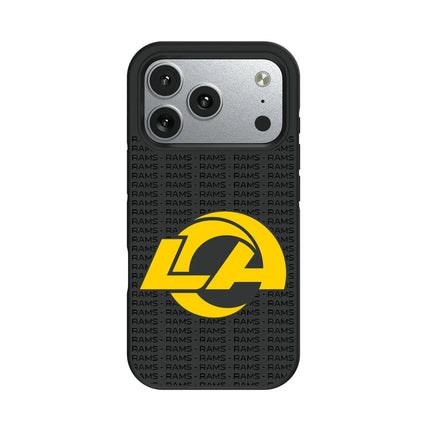 Los Angeles Rams Text Backdrop Bump Phone Case for Apple iPhone