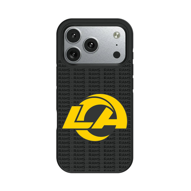 Los Angeles Rams Text Backdrop Bump Phone Case for Apple iPhone