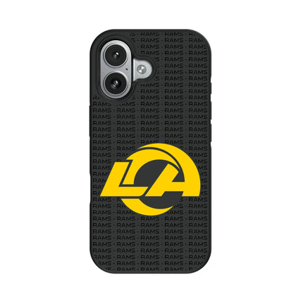 Los Angeles Rams Text Backdrop Bump Phone Case for Apple iPhone