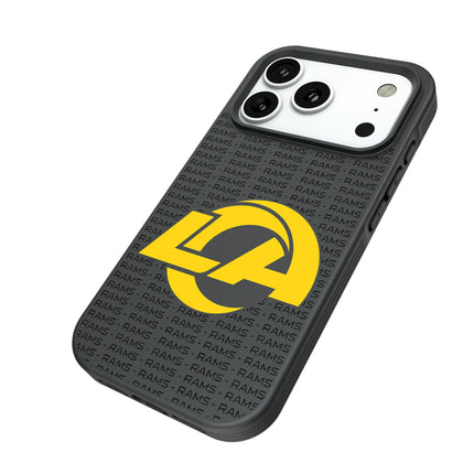 Los Angeles Rams Text Backdrop Bump Phone Case for Apple iPhone