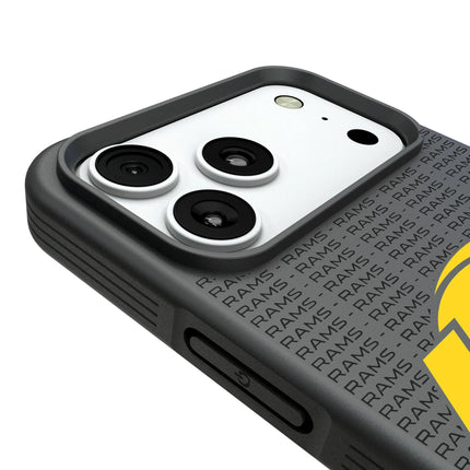 Los Angeles Rams Text Backdrop Bump Phone Case for Apple iPhone