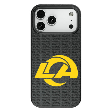 Los Angeles Rams Text Backdrop MagSafe Compatible Phone Case for Apple iPhone